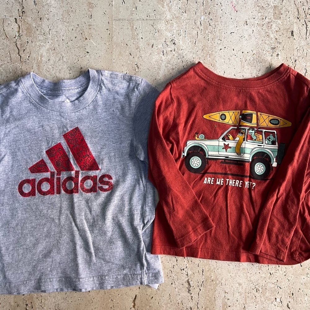 Boy’s Size 2T Jeans and Shirts Bundle Disney, Wrangler, Adidas, Old Navy - Picture 5 of 8